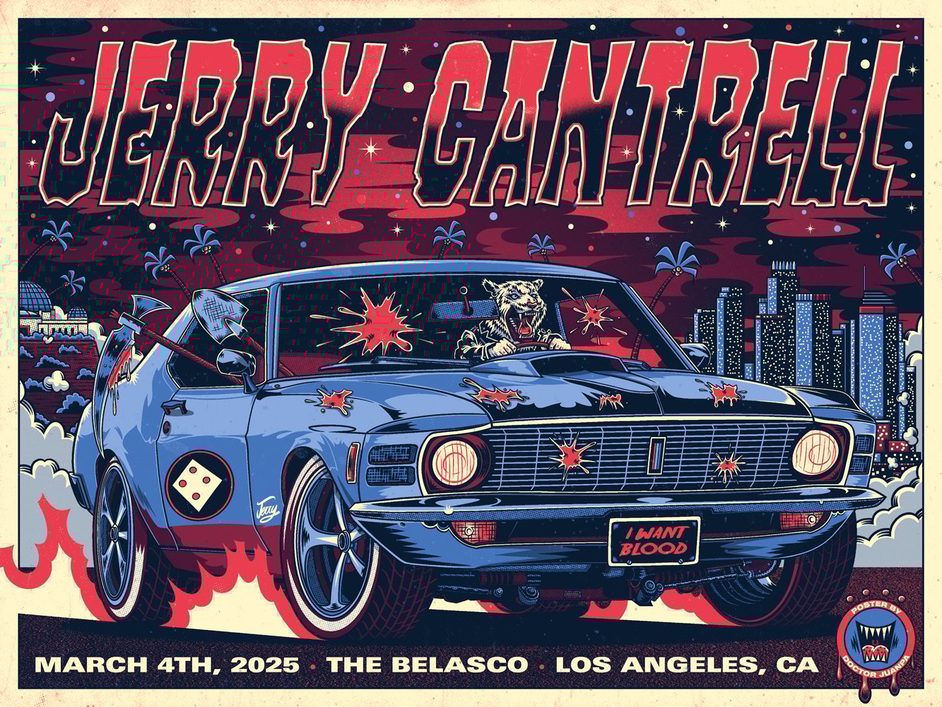 Jerry Cantrell Los Ángeles CA 2025 (Regular & Foil) | Doctor Juanpa